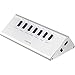 Produktbild LogiLink UA0228 USB 3.0 Hub 7-Port + 1x Schnell-Ladeport mit Smart IC / LED Anzeige / Überspannungsschutz, für Windows & MAC OS