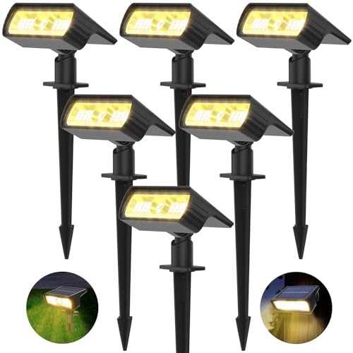 Lampes solaires pour jardin Moxled étanches IP65 avec 2 modes pour éclairage extérieur