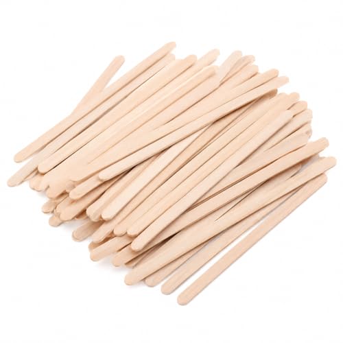 LesNice 5.5 Inch Wooden Coffee Stir Sticks 200 Count Premium Natural Birch Wood Stirrers for Coffee Bar Accessories Disposable Beverage Stirrers for Hot/Cold Drinks Eco-Friendly & Splinter-Free