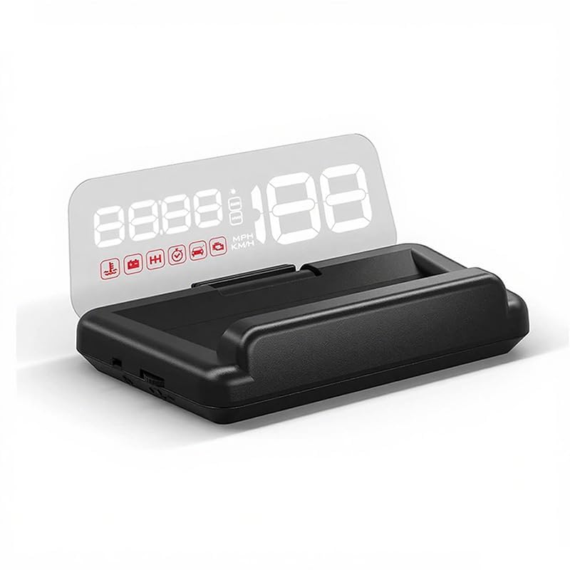 Head Up Display Auto für Mercedes Benz GLK Class 2008–2015, Auto Digital Head-up Display Multifunktional Leicht Auto HUD Head Up Display,B