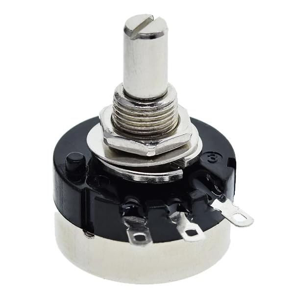 Carbon Film Potentiometer, RV24YN20S B103, 1K-1M Ohm Variable Resistor with Knob (电位器+旋钮)