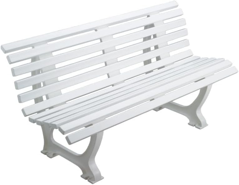 Har-Tru Tennis, Bocce, Golf Court Accessories - Benches - Deluxe Courtsider Court Bench - White