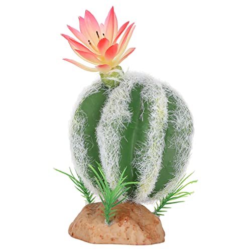 Fake , 2.6x2.2x5.7in Artificial Plants Fake Desert Plants Decor Fake Plants for Terrarium Aquarium Reptile Tank