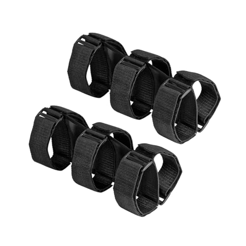 Ywdiml 2PCS Car Roll Bar Fire Extinguisher Holder, Adjustable Vehicle Fire Extinguisher Mount Strap Brackets, Automotive Interior Safety Accessories, Universal for SUV Truck Off-Road (Black)