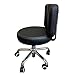 VTD Pedicure Bar Stool 2024 Chair Adjustable Height 13.5'' to 15.5'' Beauty Salon Black/Cappuccino/Sand/Grey/Dark Brown (Black)