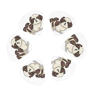 Pack de 12 médiators Shih Tzu Dog pour guitare électrique Guitare acoustique Diverses guitares - Les Beatles, Paul McCartney, John Lennon, RIngo Starr, George Harrison
