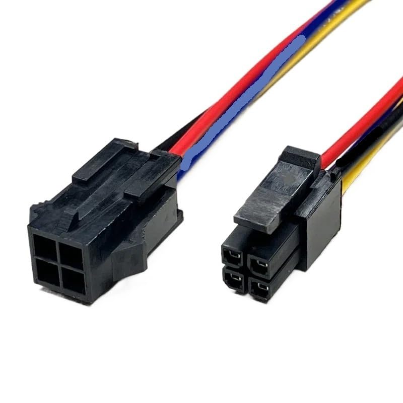 Small 5557/5559 connectors 2/4/6/8/10/12/14/16p Aerial Docking Terminal Connection Wire 15cm Electronic Harness(4p line,1 Set)