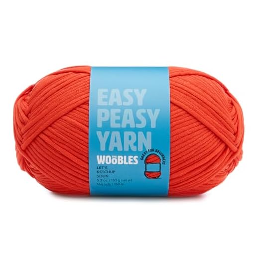 The Woobles Easy Peasy Yarn, Crochet & Knitting Yarn for Beginners with Easy-to-See Stitches - Yarn for Crocheting - Worsted Medium #4 Yarn - Cotton-Nylon Blend