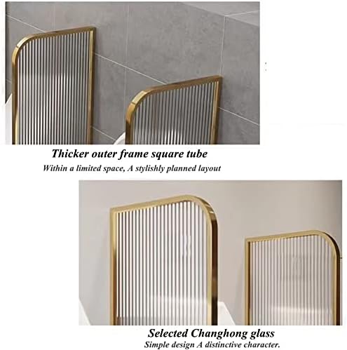 Wall-Mounted Urinal Privacy Screen, Urinal Partition Protection Screen Tempered Glass Panel for Public Space, Office,for Maximum Men‘s Urinal Privacy and Cleanliness (Color :