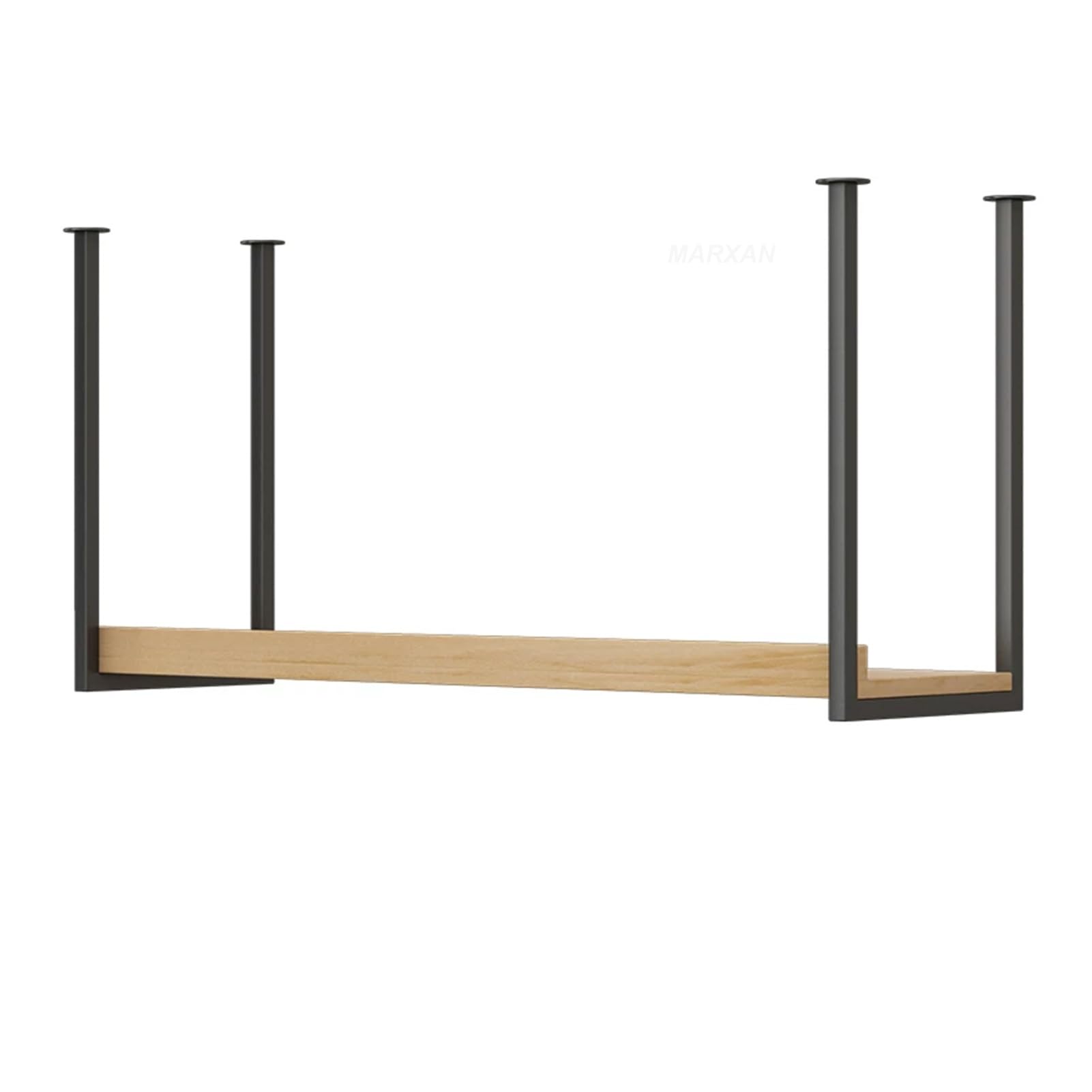 MARXAN Support de Rangement Suspendu en Bois Massif en métal pour Bar/Restaurant/Maison – étagère de Plafond pour Verres à vin, Bouteilles et Plantes