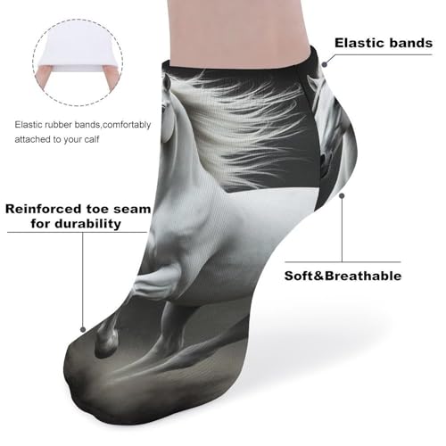 Casual Socks Set of 5, Lightweight Durable Socks for Men Women, Sweat-Absorbent No Show Ankle Sock3