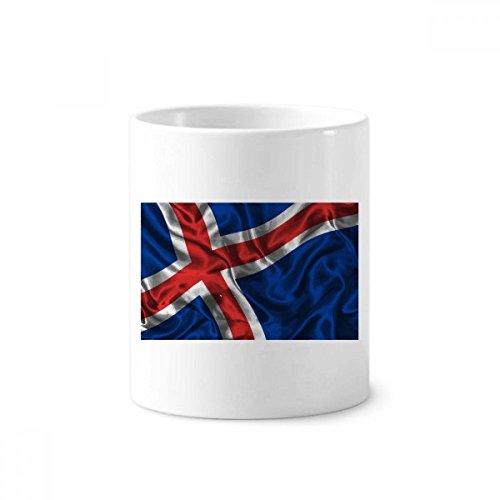 Tasse porte-brosse à dents motif Islande en céramique, idée cadeau