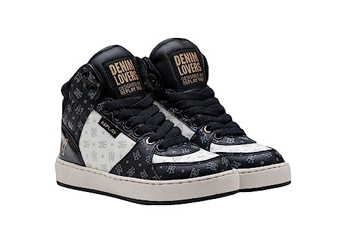 Basket fille Replay Gbz19 .000.c0044s sneaker basse en toile à lacets