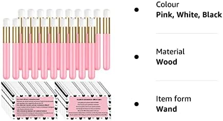 20 Pieces Lash Shampoo Brushes with 50 Pieces Lash Extension Aftercare Instructions Cards, Nose Pore Deep Facial Cleaning Brush Cosmetic Lash Cleanser Brush for Eyelash Extensions Women Girls