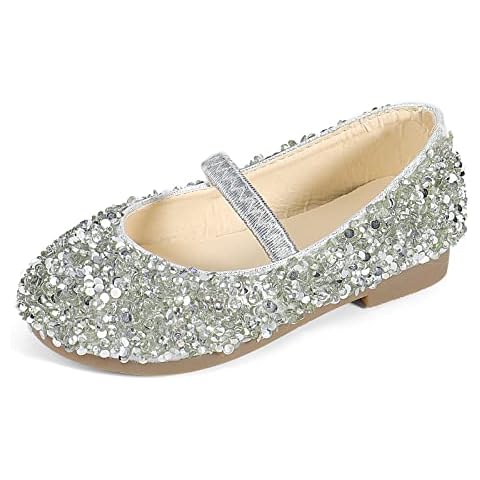 MK MATT KEELY Girls Silver Princess Shoes Cover