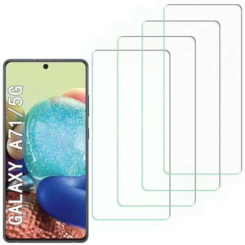 [4 Pack] Tempered Glass Screen Protector for Samsung Galaxy A71 5G