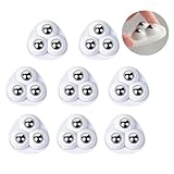 8 Stück Kugelrollen Universal-Räder 360° drehbar, selbstklebende Möbelrollen mit Edelstahl-Perlen, drehbare Rollen für den Boden Kugelrollen Klein von Mülleimern, Aufbewahrungsboxen Rollen Räder