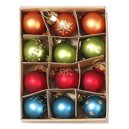 Baumschmuck Glas Kugeln mit Dekor Mille Fiori Mix