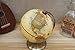 Annova Antique Globe Dia 5.5-inch / 14CM - Educational/Geographic/Modern Desktop Decoration - Stainless Steel Arc and Base - for School, Home, and Office (Brown-1)
