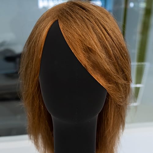 Cabeza de maniquí fácil de usar para peinar y fijar pelucas de tela 6