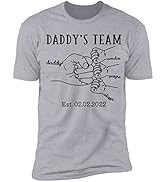 NAZENTI Personalized Grandpa Dad Shirt for Men, Customized Gifts on Fathers day for Papa Daddy, B...