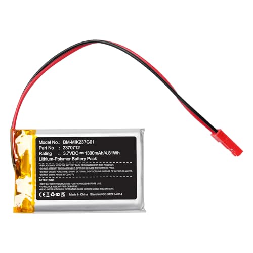 Yunwa 1300mAh 2370712 Battery Replacement for Minn Kota iPilot Link Remote (2007-2016), Not Fit for BT Version