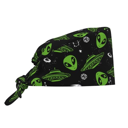 Image of Adjustable Working Cap Breathable Unisex Women Men Elastic Bandage Tie Back Hats Scrub Nursing Doctor Surgeon Cap