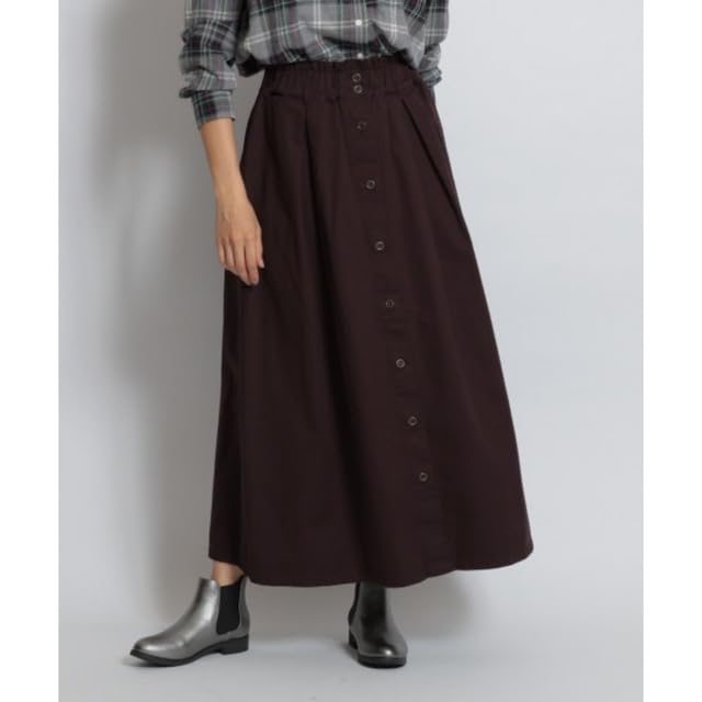 Amazon.co.jp: Niko and…フロントボタンタックロングスカートL