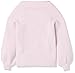 Cable Stitch Women's Ribbed Blouson Sleeve Sweater - Boat Neck Long Sleeve Drop Shoulder Solid Color Pullover Knit Top (Large, Lilac Pink)