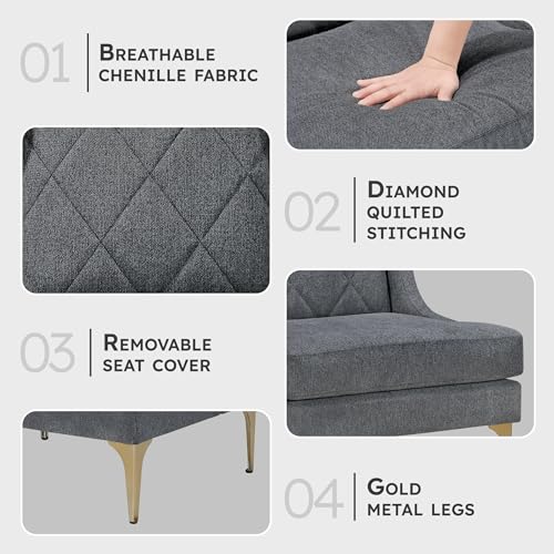 Sillón Plegable Chenille Menta miniatura 3