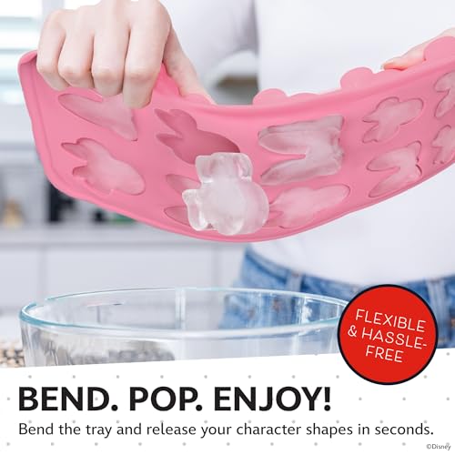 Image of Disney Minnie Silicone Ice Cube Tray, 2-Pack 5 inchx12.5 inch, BPA-Free