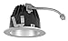RAB Lighting NDLED6R-80YY-M-S LED Trim Mod 6 Round 27K 80-Degree Matte Cone Silver Ring