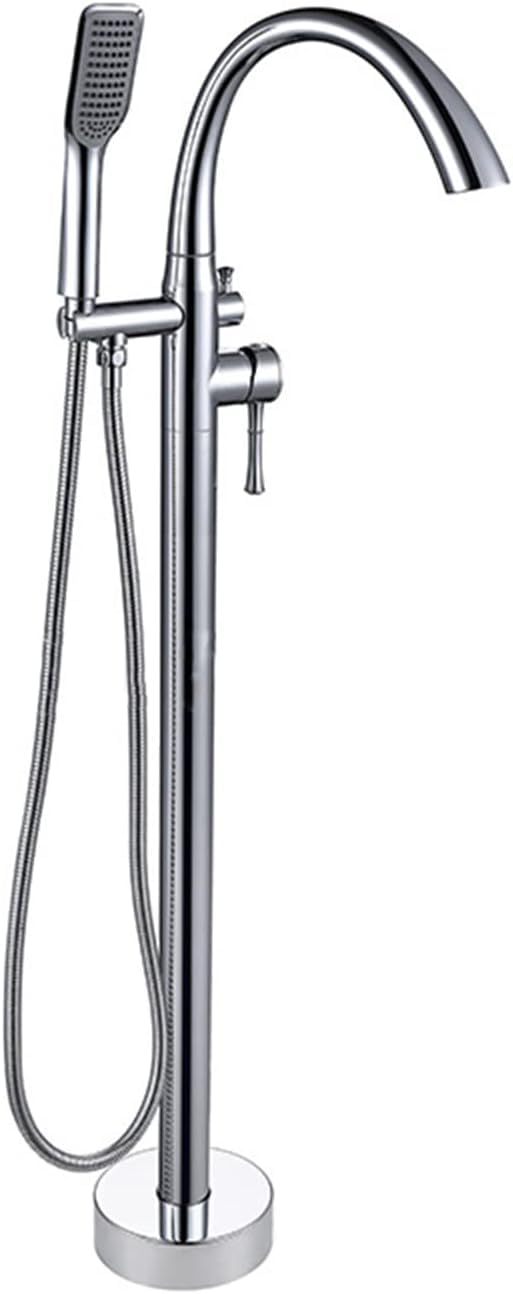 Robinet de baignoire autoportant pour remplacer les fixations murales avec douchette souple