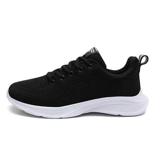 FLARUT Damen Turnschuhe Laufschuhe Sportschuhe Slip-On Walkingschuhe Straßenlaufschuhe Wanderschuhe Atmungsaktiv Outdoor Walkingschuhe Foam Tennisschuhe Sneakers Leichte Freizeitschuhe, Sch Weiß, 36 Cover