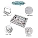STYLIFING Jewelry Organizer Box 24 Grid, Velvet Jewelry Tray Jewelry Display Case with Clear Lid for Ring Earrings Necklace Bracelet