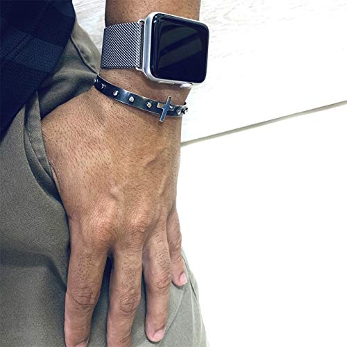 Bracelete Terço Prata Alemã