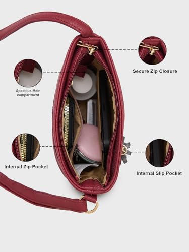 Image of Caprese Jane Sling Medium (E) Bag for Women|Adjustable Strap for Comfortable Wear|Versatile Handbag for Everyday Use, Travel, and Special Occasions