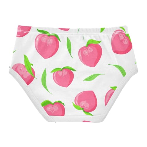 Girls Underwear Toddlers 2t Cotton Panties for Girl Animal Briefs Girls Undies Cute Pink Peaches Green Leaf2