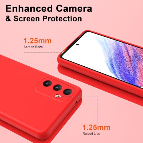 WOKEZ Ultratunt Telefonfodral för Samsung Galaxy A55 5G - Röd