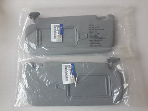 HYUNDAI Genuine Parts 07~10 Elantra Driver Left Passenger Right Inside Sun Visor Gray 2EA=1SET