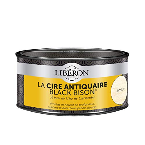LIBERON Cire antiquaire Black Bison® en pâte Incolore, 500cc