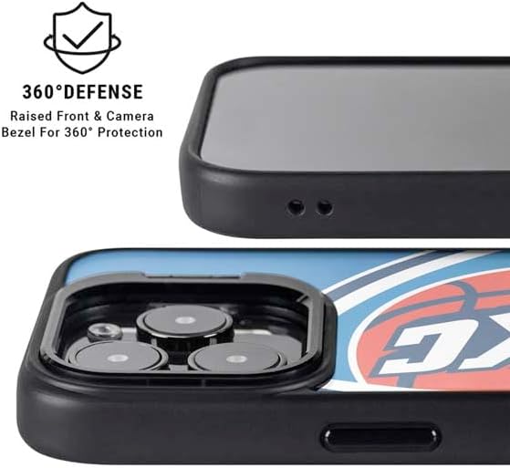 Skinit Kickstand Phone Case Compatible with iPhone 16 Pro - Officially Licensed NBA Oklahoma City Thunder Large Logo Design