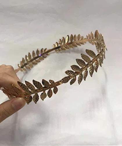 Coroa Deus Grego Com Folhas Douradas