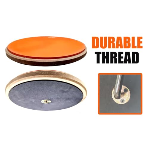 Image of Softline Pro 8 inch Round Dumbed Drum Practice Pad Kit, Single Side with Stand (SP-DPPR-08-Kit-OG)