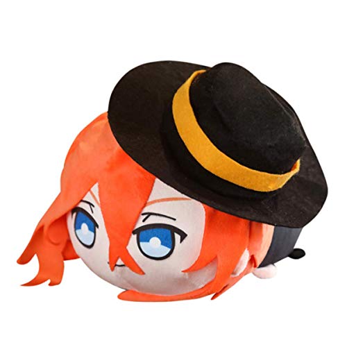 Lazacos Anime Stray Dogs Dazai Osamu Cute Figure Lying Dolls Plushie Stuffed Plush Toy Throw Pillows Gifts