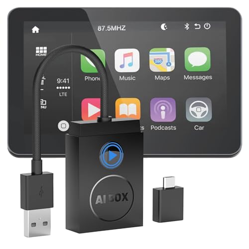 Image of SIAGO SIA392 Smart Dongle for Wire CarPlay & Android Auto | Wi-Fi Enabled with Google Play Support
