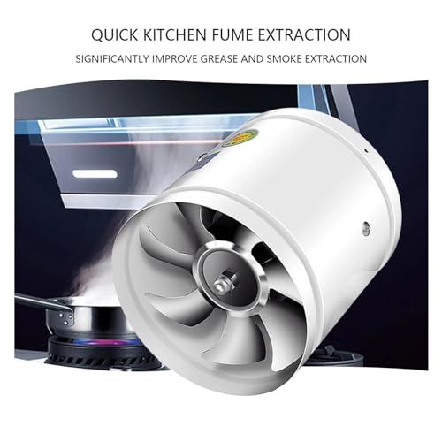 Ventilateur de conduit anti humidité et extracteur d'air pour tuyau métallique de WC - 5