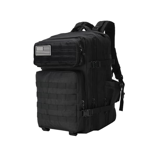 Tactical-Backpack-Military-Backpack-Assault-Pack-Bug-Out-Bag-Rucksack-for-Men-Women-Trekking-HikingHunting-45L-Black SEYATULLH Tactical Backpack Military Backpack Assault Pack Bug Out Bag Rucksack for Men Women Trekking Hiking,Hunting 45L (Black)