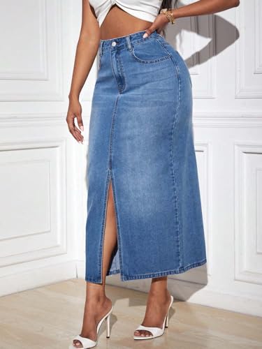 Image of KOTTY Women's Solid Carbon Grey Maxi Skirt