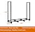zukakii 4FT Firewood Rack Outdoor, Heavy Duty Adjustable Metal Firewood Log Holder Wood Pile Stacker Lumber Organizer for Fireplace Wood Storage Outdoor Indoor